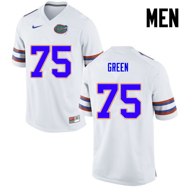 Florida Gators Men #75 Chaz Green College Football White